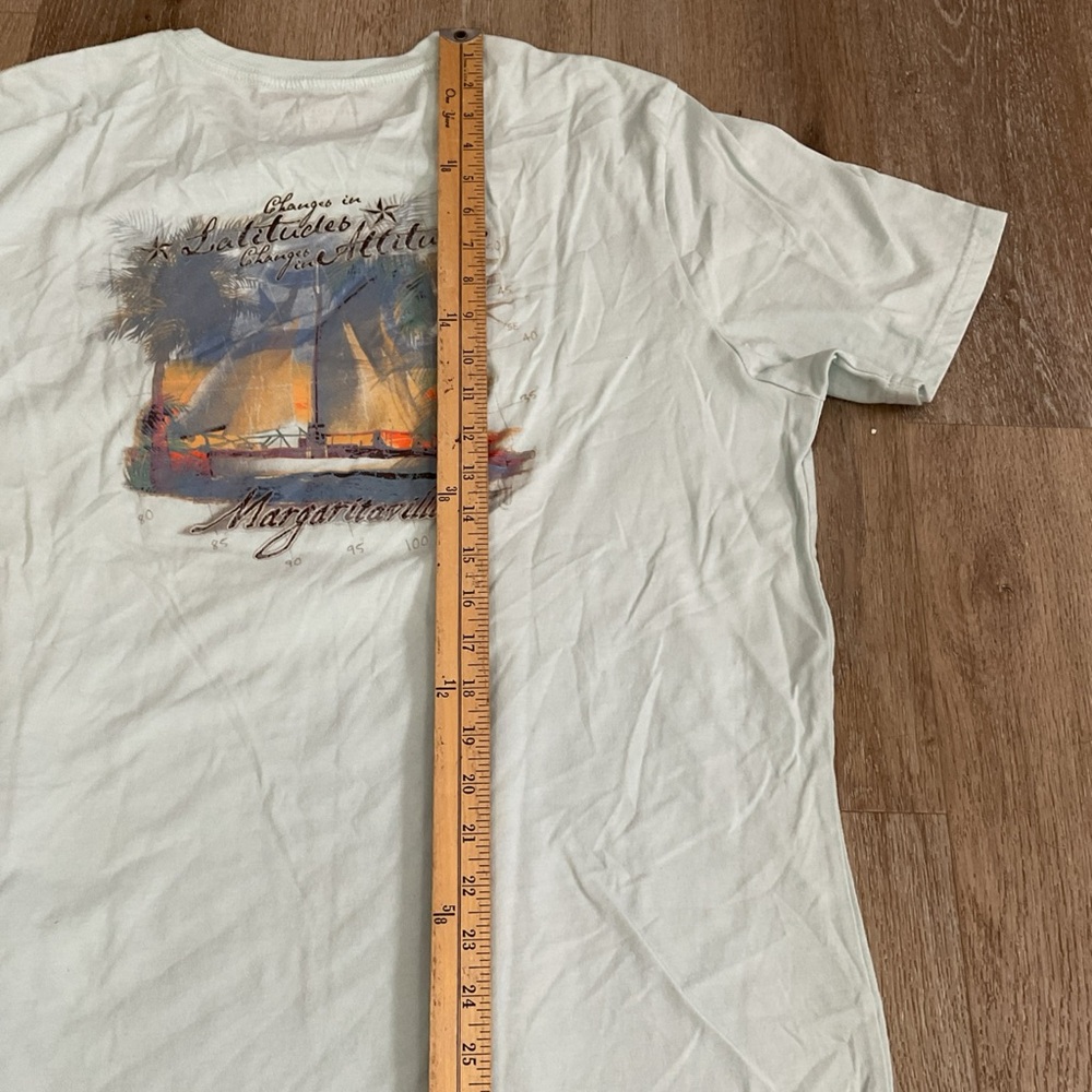 Margaritaville - Soft Blue Short Sleeve Graphic Tee - Men’s Size X-Large - Picture 11 of 12